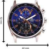 CASIO EDIFICE EFV-600L-2AVUDF BLUE LEATHER MEN'S WATCH
