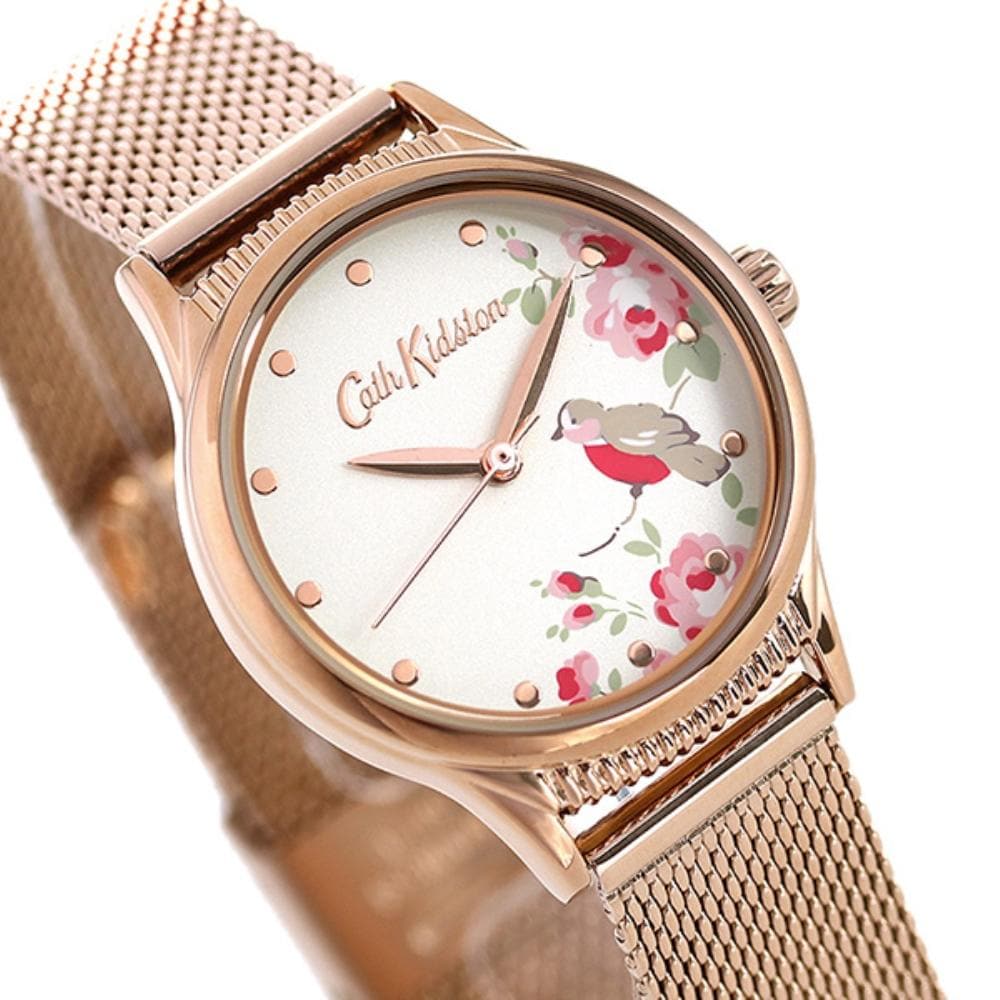 CATH KIDSTON LITTLE BIRD ROSE GOLD MESH ALLOY CKL091RGM WOMEN'S WATCH - H2 Hub Watches