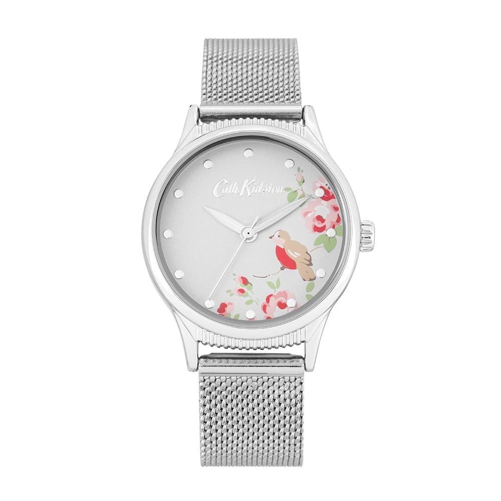 CATH KIDSTON LITTLE BIRD SILVER MESH ALLOY CKL091SM WOMEN'S WATCH - H2 Hub Watches