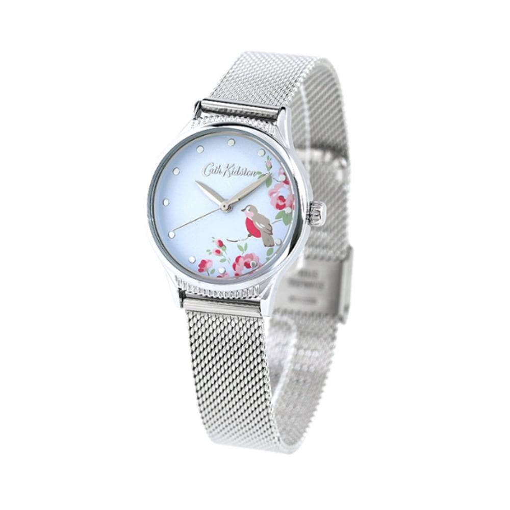CATH KIDSTON LITTLE BIRD SILVER MESH ALLOY CKL091SM WOMEN'S WATCH - H2 Hub Watches