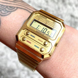 CASIO GENERAL A100WEG-9ADF GOLD STAINLESS STEEEL UNISEX'S WATCH