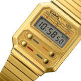 CASIO GENERAL A100WEG-9ADF GOLD STAINLESS STEEEL UNISEX'S WATCH