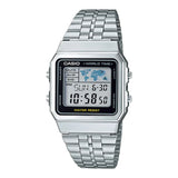 CASIO VINTAGE A500WA-1DF-P DIGITAL STAINLESS STEEL STRAP UNISEX WATCH