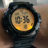 CASIO DIGITAL AE-1500WHX-1AVDF BLACK RESIN STRAP MEN WATCH