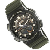 Casio General Green Resin Strap Men Watch AEQ-110W-3AVDF-P