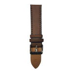 ARIES GOLD CEDAR BROWN AG-L0023 SILVER BUCKLE LEATHER STRAP - H2 Hub Watches