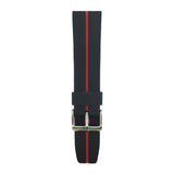 ARIES GOLD BLACK INTERCEPTOR AG-R0005 SILVER BUCKLE RUBBER STRAP - H2 Hub Watches