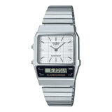 Casio General Digital-Analogue Silver Dial And Resin Strap Unisex Watch AQ-800E-7ADF