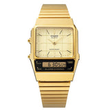 Casio General Digital-Analogue Gold Stainless Steel Strap Unisex Watch AQ-800EG-9ADF-P