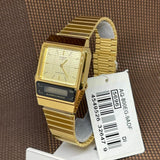 Casio General Digital-Analogue Gold Stainless Steel Strap Unisex Watch AQ-800EG-9ADF-P