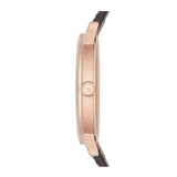 EMPORIO ARMANI AR11011 BLACK LEATHER STRAP MEN'S WATCH - H2 Hub Watches