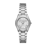 EMPORIO ARMANI ANALOG QUARTZ SILVER STAINLESS STEEL AR11087 WOMEN'S WATCH - H2 Hub Watches