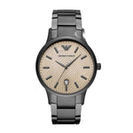EMPORIO ARMANI ANALOG QUARTZ GREY STAINLESS STEEL AR11120 MEN'S WATCH - H2 Hub Watches