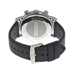 EMPORIO ARMANI AR1828 CHRONOGRAPH BLACK LEATHER STRAP MEN'S WATCH - H2 Hub Watches