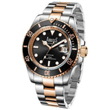 ARBUTUS DIVE AR1907TRBS BLACK DIAL STAINLESS STEEL MEN'S WATCH
