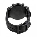 EMPORIO ARMANI CHRONOGRAPH BLACK STAINLESS STEEL AR1970 LEATHER STRAP MEN'S WATCH - H2 Hub Watches