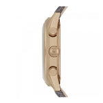 EMPORIO ARMANI CHRONOGRAPH ROSE GOLD STAINLESS STEEL AR1976 BLUE LEATHER STRAP MEN'S WATCH - H2 Hub Watches