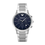 EMPORIO ARMANI CHRONOGRAPH SILVER STAINLESS STEEL AR2486 MEN'S WATCH - H2 Hub Watches