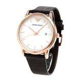 EMPORIO ARMANI AR2502 BROWN LEATHER STRAP MEN'S WATCH - H2 Hub Watches