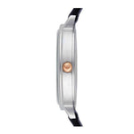 EMPORIO ARMANI ANALOG QUARTZ SILVER STAINLESS STEEL AR2509 BLUE LEATHER STRAP WOMEN'S WATCH - H2 Hub Watches