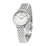 EMPORIO ARMANI ANALOG QUARTZ SILVER STAINLESS STEEL AR2511 WOMEN'S WATCH - H2 Hub Watches