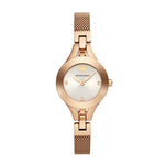 EMPORIO ARMANI ANALOG QUARTZ ROSE GOLD STAINLESS STEEL AR7354 WOMEN'S WATCH - H2 Hub Watches