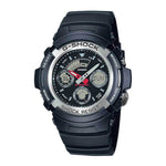CASIO G-SHOCK AW-590-1ADR DIGITAL QUARTZ BLACK RESIN MEN'S WATCH - H2 Hub Watches