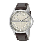 ARMANI EXCHANGE ANALOG QUARTZ SILVER STAINLESS STEEL AX2100 BLUE RUBBER STRAP MEN'S WATCH - H2 Hub Watches