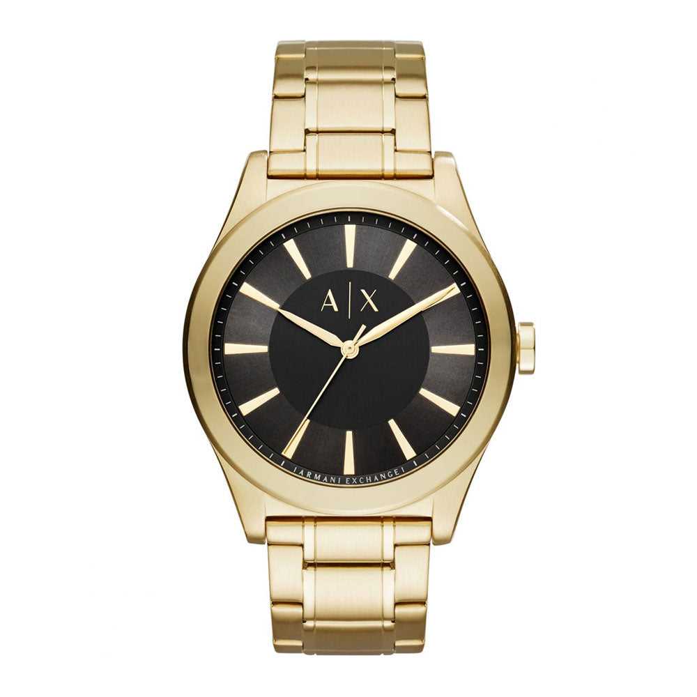 ARMANI EXCHANGE ANALOG QUARTZ GOLD STAINLESS STEEL AX2328 MEN'S WATCH - H2 Hub Watches