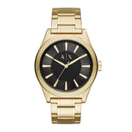 ARMANI EXCHANGE ANALOG QUARTZ GOLD STAINLESS STEEL AX2328 MEN'S WATCH - H2 Hub Watches