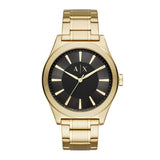 ARMANI EXCHANGE ANALOG QUARTZ GOLD STAINLESS STEEL AX2328 MEN'S WATCH - H2 Hub Watches