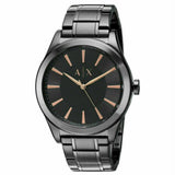 ARMANI EXCHANGE ANALOG QUARTZ BLACK STAINLESS STEEL AX2330 MEN'S WATCH