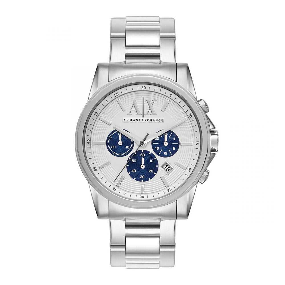 ARMANI EXCHANGE CHRONOGRAPH SILVER STAINLESS STEEL AX2500 MEN'S WATCH - H2 Hub Watches