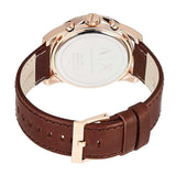 ARMANI EXCHANGE CHRONOGRAPH ROSE GOLD STAINLESS STEEL AX2508 BROWN LEATHER STRAP MEN'S WATCH - H2 Hub Watches