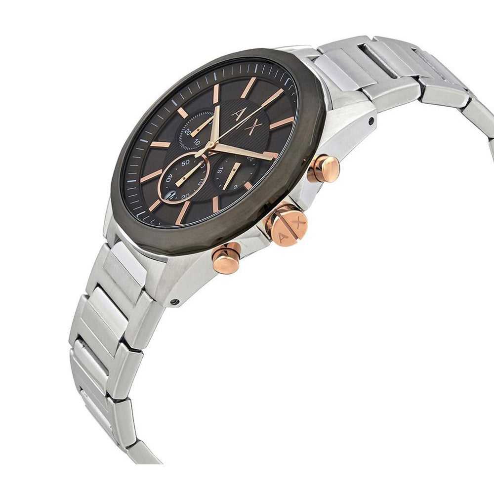ARMANI EXCHANGE CHRONOGRAPH SILVER STAINLESS STEEL AX2606 MEN'S WATCH - H2 Hub Watches
