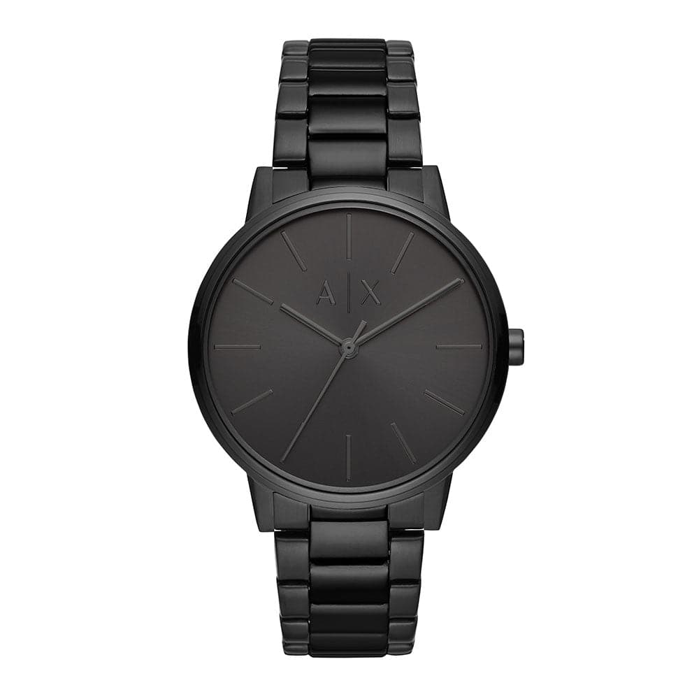 ARMANI EXCHANGE ANALOG QUARTZ BLACK STAINLESS STEEL AX2701 MEN'S WATCH - H2 Hub Watches