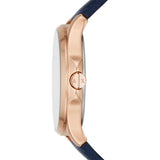 ARMANI EXCHANGE HAMPTON BLUE LEATHER STRAP WOMEN'S WATCH AX5260