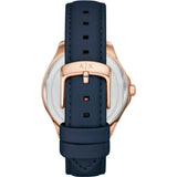 ARMANI EXCHANGE HAMPTON BLUE LEATHER STRAP WOMEN'S WATCH AX5260