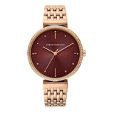 ARMANI EXCHANGE AX5912 THREE-HAND ROSE GOLD-TONE STAINLESS STEEL WOMEN WATCH