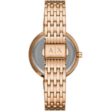 ARMANI EXCHANGE AX5912 THREE-HAND ROSE GOLD-TONE STAINLESS STEEL WOMEN WATCH