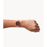 ARMANI EXCHANGE AX5912 THREE-HAND ROSE GOLD-TONE STAINLESS STEEL WOMEN WATCH
