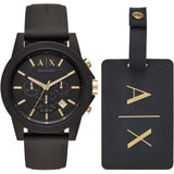 ARMANI EXCHANGE AX7105 BLACK RUBBER STRAP MEN'S WATCH
