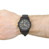 ARMANI EXCHANGE AX7105 BLACK RUBBER STRAP MEN'S WATCH