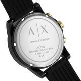 ARMANI EXCHANGE AX7105 BLACK RUBBER STRAP MEN'S WATCH