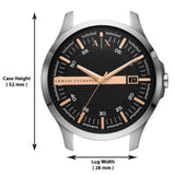 ARMANI EXCHANGE AX7132SET BLACK DIAL STAINLESS STEEL UNISEX'S WATCH