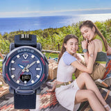 CASIO BABY-G BGA-310C-2ADR ANALOG DIGITAL BLUE  CLOTH  STRAP WOMEN'S WATCH