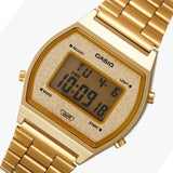 CASIO B640WGG-9DF VINTAGE SERIES DIGITAL GOLD DIAL UNISEX WATCH