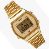 CASIO B640WGG-9DF VINTAGE SERIES DIGITAL GOLD DIAL UNISEX WATCH
