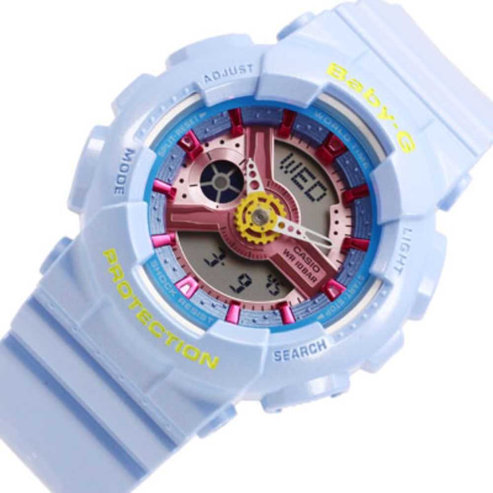 CASIO BABY-G BA-110CA-2ADR DIGITAL QUARTZ BLUE RESIN WOMEN'S WATCH - H2 Hub Watches