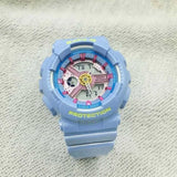CASIO BABY-G BA-110CA-2ADR DIGITAL QUARTZ BLUE RESIN WOMEN'S WATCH - H2 Hub Watches